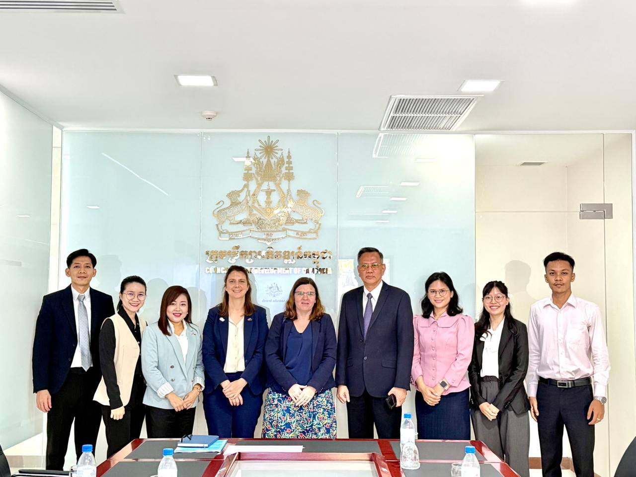 Meeting with Ms. Kirsty Harris, Head of Development Cooperation and colleagues of the Australia Embassy in Cambodia