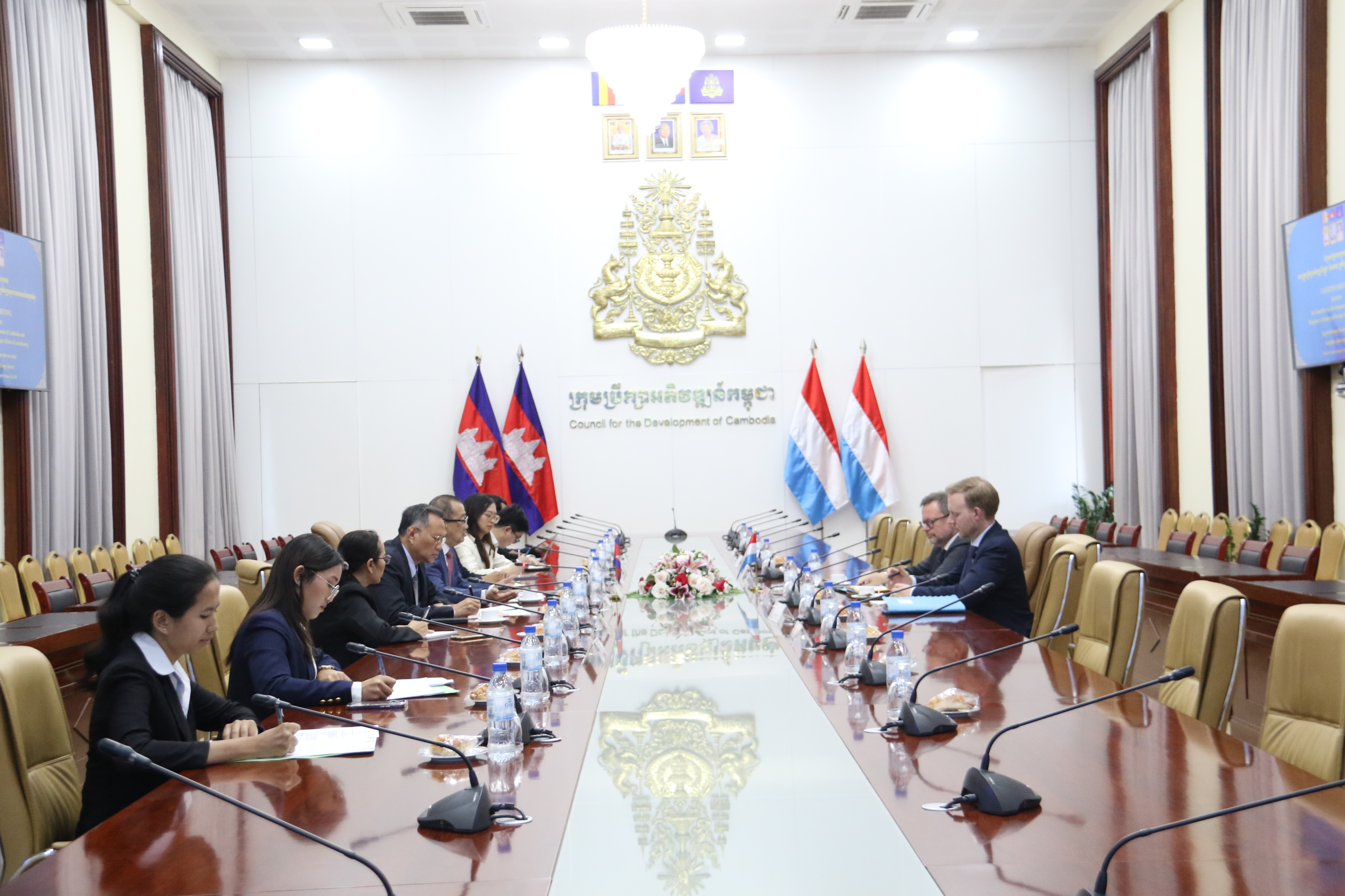 courtesy meeting and working discussions with the delegation of the Ministry of Foreign Affairs of Luxembourg