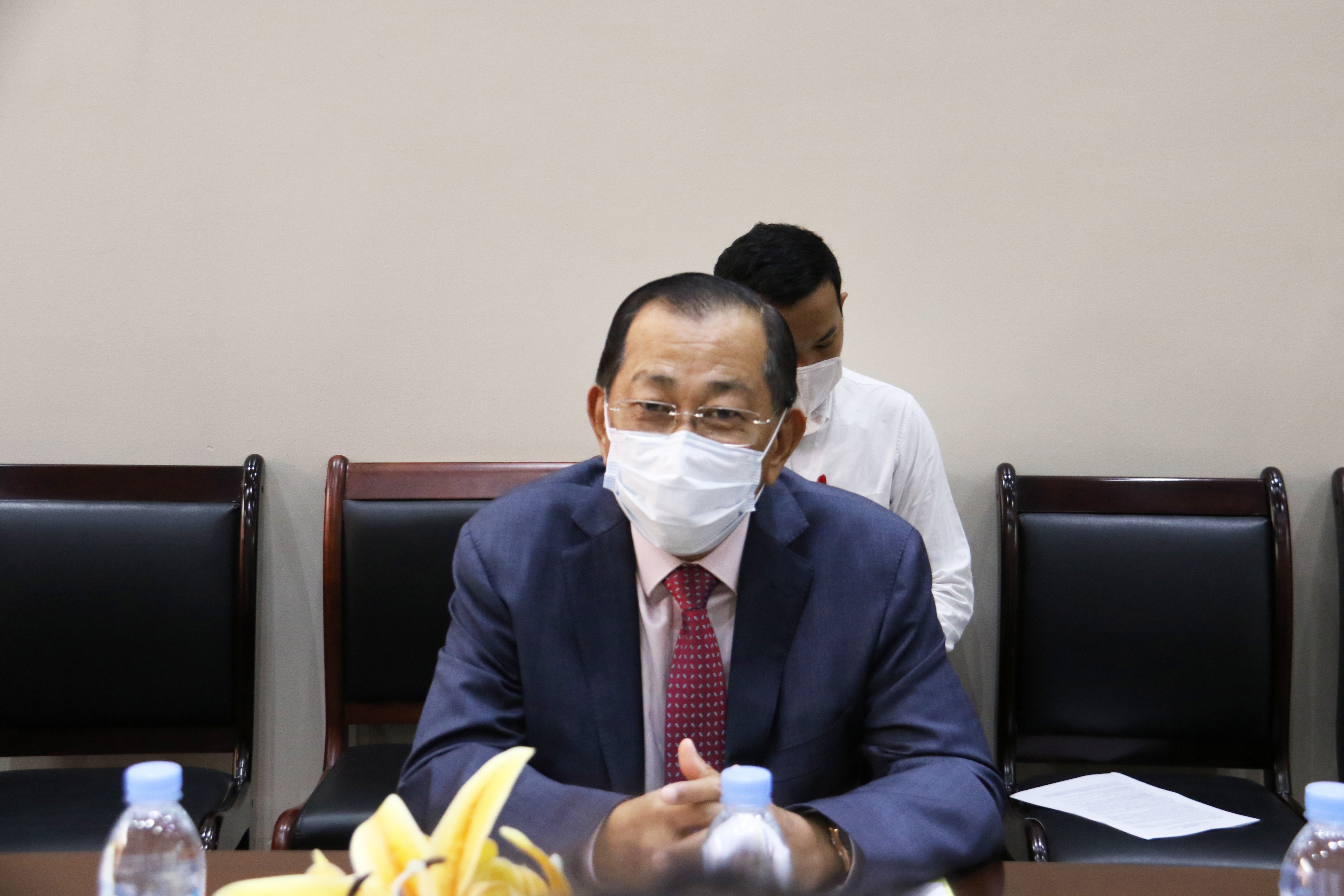 Courtesy Meeting between H.E. Chhieng Yanara, Minister Attached to the Prime Minister, Secretary General of CRDB/CDC and H.E. Carmen Moreno, Ambassador of the European Union to the Kingdom of Cambodia