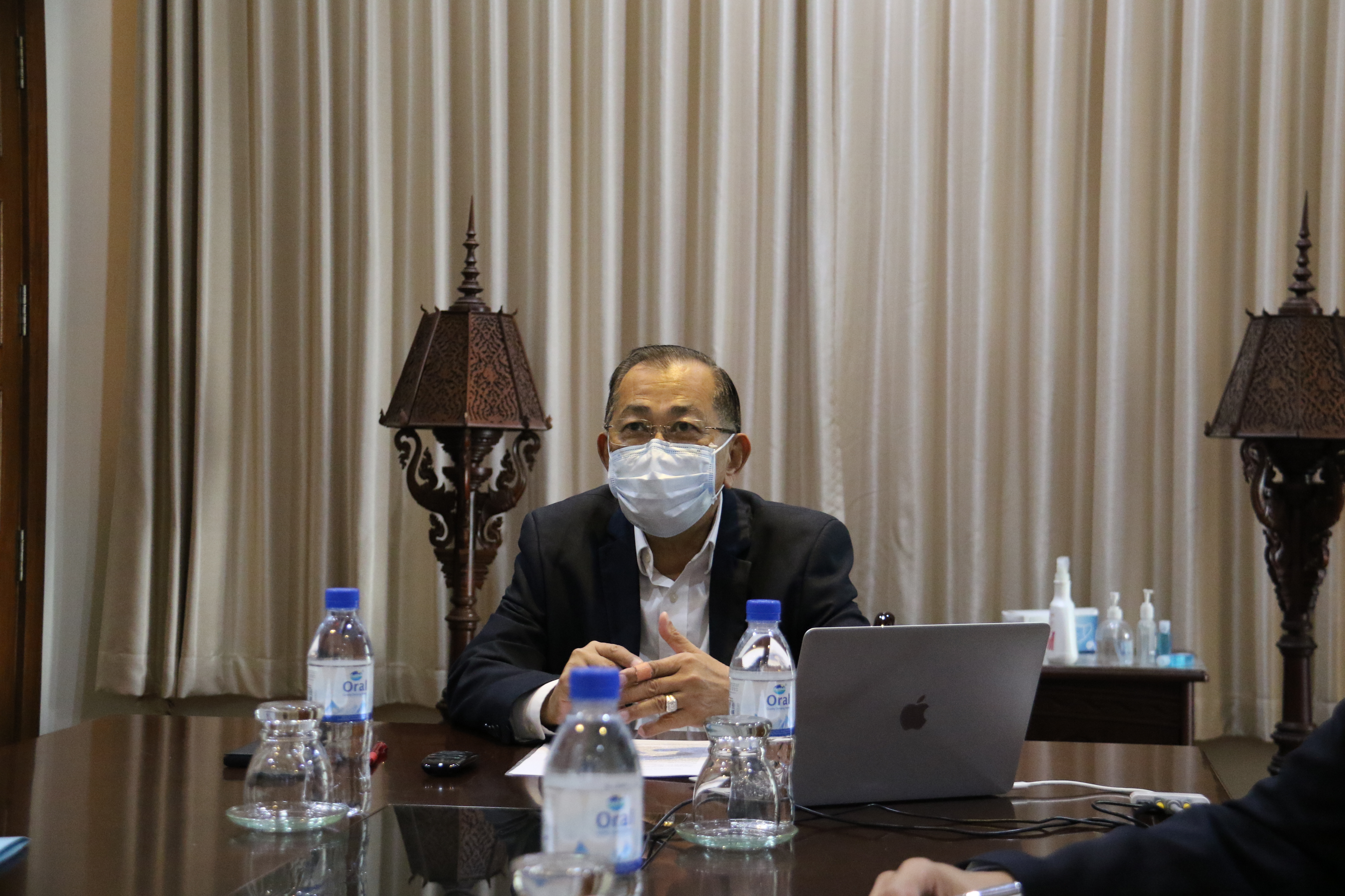 Meeting between His Excellency Chhieng Yanara Minister attached to Prime Minister and Ms. Pauline Tamesis, United Nations Resident Coordinator via video conference (Zoom)